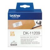 Brother DK-11209 labelprinter-tape Zwart op wit