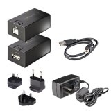 StarTech.com 150m USB 2.0 Extender over Cat5e/Cat6 Ethernet Kabel, Externe Voeding, USB Extender via RJ45/Netwerk Kabel, USB Over UTP Extender/Adapter, USB over Netwerk Verlenger
