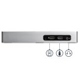 StarTech.com USB 3.0 Docking Station - Dual Monitor Laptop Docking Station met HDMI & DVI/VGA Video - 6-port USB 3.1 Gen 1 5Gbps Hub, GbE, Audio - Universeel USB Type-A Dock - Windows & Mac