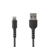 StarTech.com Premium USB-A naar Lightning Kabel 1m Zwart - USB Type A naar Lightning Charge & Sync Oplaadkabel - Verstevigd met Aramide Vezels - Apple MFi Gecertificeerd - iPad Air iPhone 12