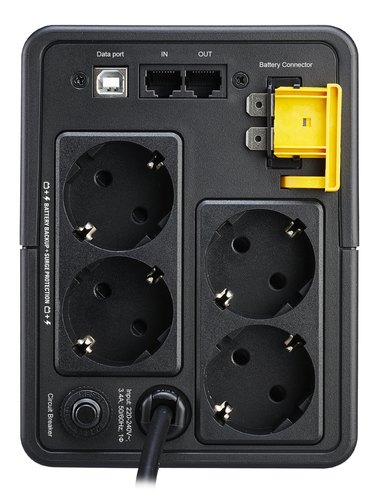 APC Back-UPS BX750MI-GR Noodstroomvoeding - 750VA, 4x stopcontact, USB