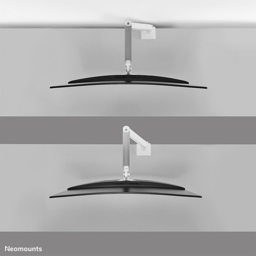 Neomounts DS70PLUS-450WH1 Monitorarm 17-49" - gasveer - Topfix - 180°-stop