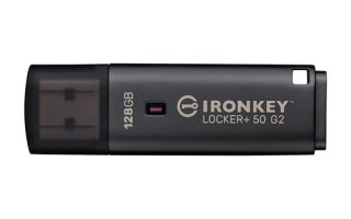 Kingston Technology IronKey 128GB Locker Plus 50 G2, FIPS 197, AES-256