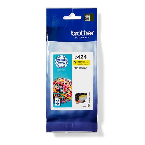 Brother LC424Y inktcartridge 1 stuk(s) Origineel Geel