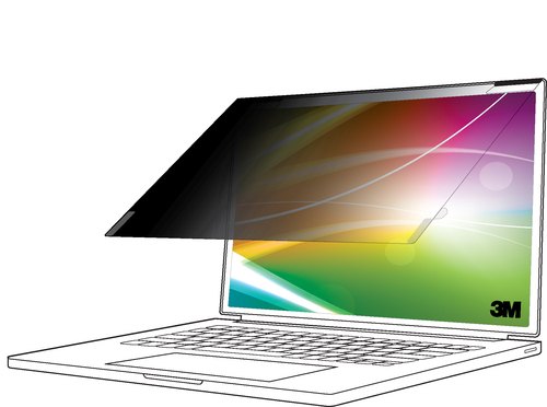 3M Bright Screen Privacy Filter voor 16in Volledig Scherm Laptop, 16:10, BP160W1E