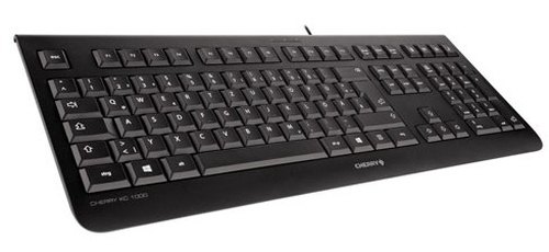 CHERRY KC 1000 toetsenbord Thuis USB Zwitsers Zwart