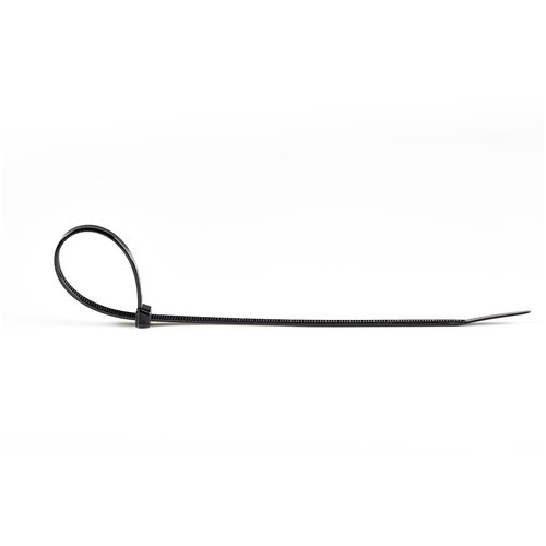 StarTech.com 20 cm Zwarte Kabelbinders 4 mm Breed, 55 mm Bundeldiameter, 22 kg Treksterkte Zelfsluitende Snelbinders uit Nylon met Gebogen Punt, 94V-2/UL Listed, 1000 stuks