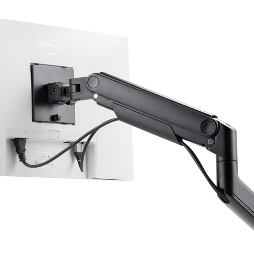 StarTech.com Monitor Arm voor Bureau, Tot 49in 32:9 Ultrawide Curved Monitors, Mechanische Springveer Arm, C-Klem/Doorvoertule, VESA 75x75/100x100, Afstelling zonder gereedschap, Draagvermogen 20kg