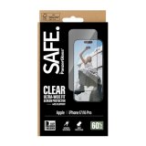 PanzerGlass SAFE. by ® Screen Protector iPhone 17 | 16 Pro | Ultra-Wide Fit w. EasyAligner Doorzichtige schermbeschermer Apple 1 stuk(s)