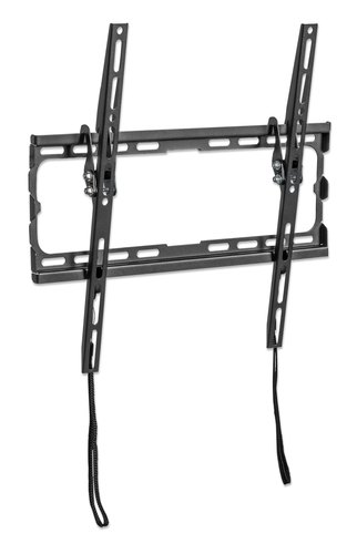 Manhattan Wandbeugel voor TV’s en monitoren (Kantelbaar), voor schermen 32"–55", VESA-compatibiliteit: van 200×200 tot 400×400 mm (controleer de afmetingen van de vier montagegaten aan de achterzijde), max 35 kg, zwart