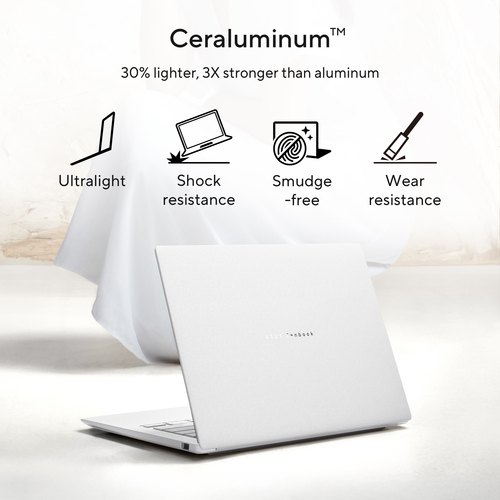 ASUS Zenbook S14 OLED UX5406AA-QJ045W Copilot+ PC Intel Core Ultra 9 386H Laptop 35,6 cm (14") WUXGA 32 GB LPDDR5x-SDRAM 1 TB SSD Wi-Fi 7 (802.11be) Windows 11 Home Grijs AZERTY Belgisch