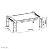 Neomounts NSMONITOR20 Monitor/laptopverhoger - hoogteverstelbaar - universeel