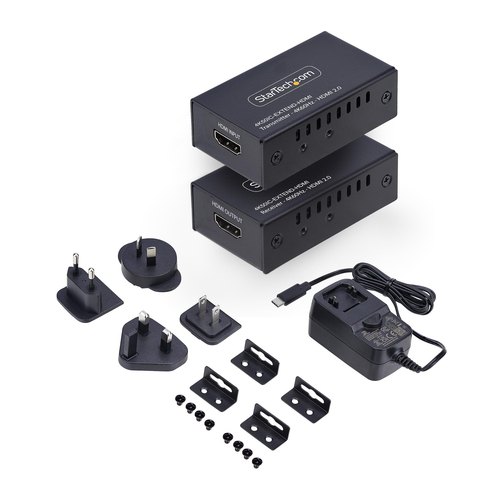 StarTech.com 4K50IC-EXTEND-HDMI audio/video extender AV-zender & ontvanger Zwart