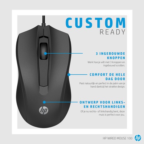 HP 100 muis met kabel
