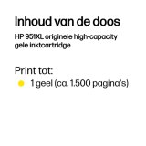 HP 951XL originele high-capacity gele inktcartridge