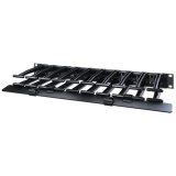 APC Horizontale kabelmanager, 1U x 6" diep, enkelzijdig met kap
