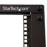 StarTech.com 4-Post 12U Mobiel Open Frame Server Rack, 19" Patchkast met Wielen en 4 Stijlen, Open Serverkast met Verstelbare Diepte voor Computer / AV / Netwerk Apparatuur - Wielen, Stelvoeten of Vloermontage