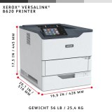 Xerox VersaLink B620 A4 61 ppm dubbelzijdige printer PS3 PCL5e/6 2 laden 650 vel