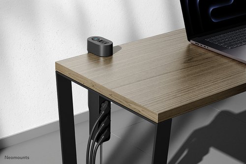 Neomounts DS22-840BL6 Bureaucontactdoos met klem en USB-C en USB-A poorten - Quick-charge