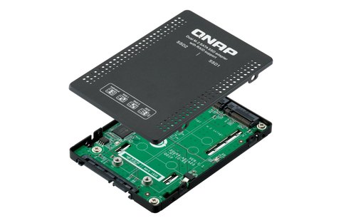 QNAP QDA-A2MAR behuizing voor opslagstations SDD-behuizing Zwart M.2