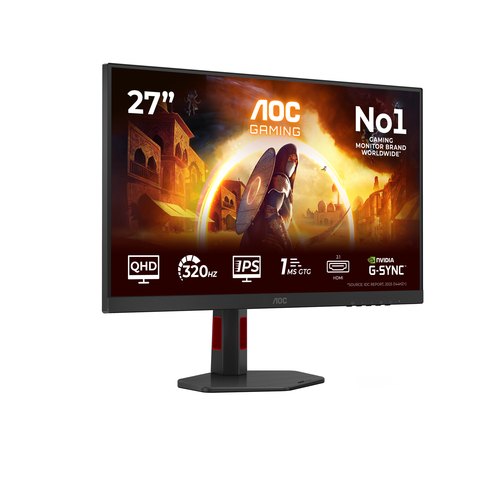 AOC G4 Q27G4SRU computer monitor 68,6 cm (27") 2560 x 1440 Pixels Quad HD LED Zwart, Rood