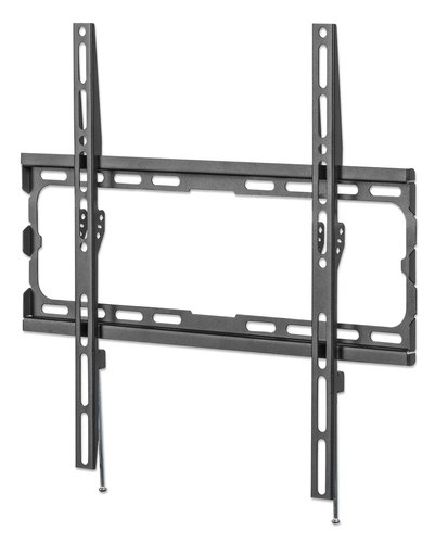 Manhattan Wandbeugel voor TV’s en monitoren (Vast), voor schermen 32–55", VESA-compatibiliteit: van 200x200 tot 400x400 mm (controleer de afmetingen van de vier montagegaten aan de achterzijde), max 40 kg, zwart