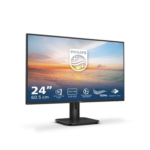 Philips 1000 series 24E1N1100A/00 computer monitor 60,5 cm (23.8") 1920 x 1080 Pixels Full HD LCD Zwart