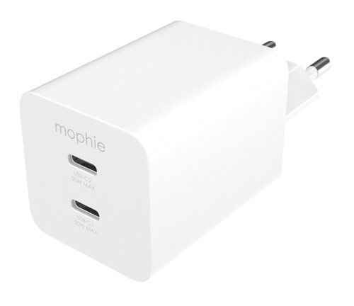 mophie essentials 409911854 oplader voor mobiele apparatuur Universeel Wit AC Snel opladen Binnen