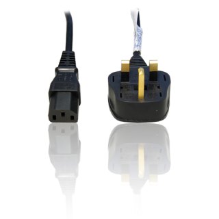 Origin Storage PWR0002A electriciteitssnoer Zwart 1,5 m Netstekker type G C13 stekker