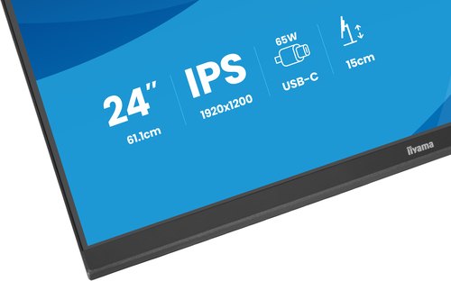 iiyama ProLite XB2495WSC-B1 computer monitor 61,2 cm (24.1") 1920 x 1200 Pixels WUXGA LED Zwart