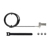 StarTech.com 2m Universeel Laptop Kabelslot, Anti-diefstal Kabelslot, Security Kabel voor Notebook Compatibel met Noble Wedge&reg;/Nano/K-Slot, Laptop Cijferslot/Combinatieslot, Snijbestendig, Stalen Beveiligingskabel voor Laptop