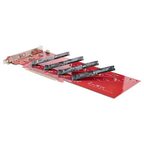 StarTech.com QUAD-M2-PCIE-CARD-B interfacekaart/-adapter Intern M.2