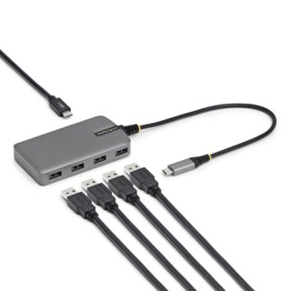 StarTech.com 4-Port USB-C Hub, 5Gbps, Bus Powered, USB-C naar 4x USB-A hub met Extra USB-C Voedingsingang, 30cm Host Kabel, Compacte Desktop/Laptop USB Hub