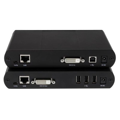 StarTech.com USB DVI over Cat 5e / Cat 6 KVM-console-extender met 1920x1200 niet-gecomprimeerde video 100 m