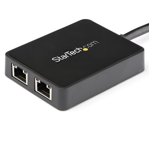 StarTech.com USB 3.0 naar 2-poorts gigabit Ethernet-adapter NIC met USB-poort
