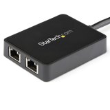 StarTech.com USB 3.0 naar 2-poorts gigabit Ethernet-adapter NIC met USB-poort
