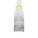 StarTech.com 5m CAT6a Ethernet Kabel, Wit, Low Smoke Zero Halogen (LSZH), 10GbE 500MHz 100W PoE++ Snagless RJ-45 S/FTP Netwerk Patch Kabel met Trekontlasting, Fluke Tested/ETL