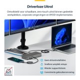 StarTech.com USB-C Docking Station Triple 4K Displays (2x 4K 60Hz, 1x 4K 30Hz), 100W Power Delivery, 6x USB 10Gbps, Gigabit Ethernet, DisplayPort + HDMI, Driverless Windows Laptop Dock