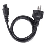 Manhattan Voedingskabel, Europese Schuko-stekker (CEE 7/4) naar C5-connector (klaver), 1 m, 2.5 A, zwart, netkabel, levenslange garantie
