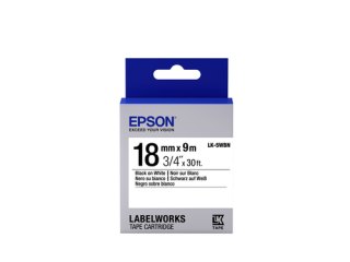 Epson Standard Tape- LK-5WBN Std Blk/Wht 18/9
