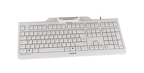 CHERRY KC 1000 SC toetsenbord Kantoor USB QWERTY Brits Engels Grijs