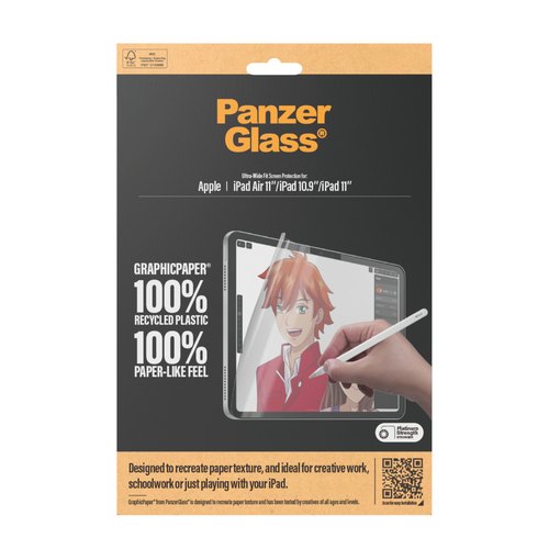 PanzerGlass ® GraphicPaper® Screen Protector iPad Air 11'' (2024-2026) | iPad 11'' (2025) | iPad 10.9'' (2022) | Ultra-Wide Fit Doorzichtige schermbeschermer Apple 1 stuk(s)