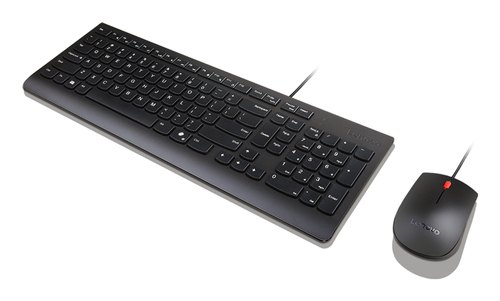 Lenovo 4X31R64434 toetsenbord Inclusief muis Thuis/Werk USB Frans, Duits, Zwitsers Zwart