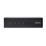 StarTech.com 4-Port Dual-Monitor DisplayPort KVM Switch, 4K 60Hz, 2x USB 5Gbps Hub Ports, 2x USB 2.0 HID Ports, Hotkey/Drukknop Schakeling, TAA Compliant, 3.5mm Audio, HDCP