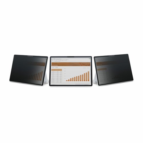 StarTech.com 4-Way 12.3in Surface Pro 4/5/6/7/7+ Privacy Filter, Portrait/Landscape, Touch-Enabled, +/- 30° Kijkhoek, Blauw licht Reductie, Matte Afwerking