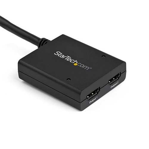 StarTech.com 4K HDMI 2-poorts videosplitter – 1x2 HDMI splitter – Gevoed door USB-kabel of voedingsadapter – 4K 30 Hz