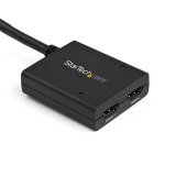 StarTech.com 4K HDMI 2-poorts videosplitter – 1x2 HDMI splitter – Gevoed door USB-kabel of voedingsadapter – 4K 30 Hz