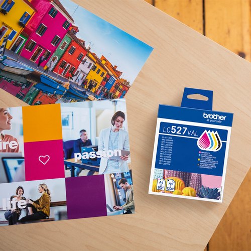 Brother LC527VAL inktcartridge 4 stuk(s) Origineel Zwart, Cyaan, Magenta, Geel