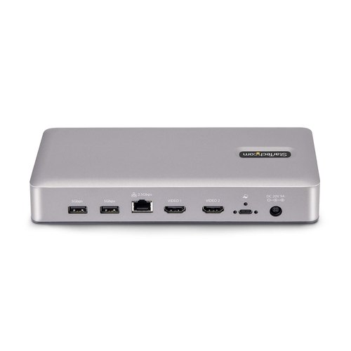 StarTech.com Dual-Monitor USB4 Docking Station, Dual 4K 120Hz of Single 8K 60Hz HDMI, 100W Laptop Charging, 2.5GbE, USB-C Multi-Monitor Dock, Zonder Drivers
