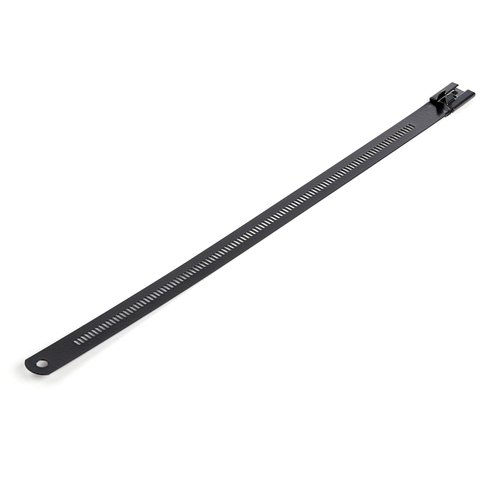 StarTech.com 22 cm Metalen Kabelbinders 7 mm Breed, 55 mm Bundeldiameter, 45 kg Treksterkte Nylon gecoat 316 Roestvrij Staal Zelfsluitende en Detecteerbare Metalen Snelbinders 50 stuks